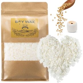Natural Soy Wax for Candle Making-2LB Soy Wax Pastilles -Pure Bulk Candle Wax -Soy Wax Flakes