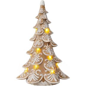 Cynkeyee Gingerbread Christmas Decorations Xmas-Tree Collectible-Figurines - Christmas Decorations Indoor Party Decorations Gift for Women Table Centerpiece 3.5 * 3 * 5.5 Inch