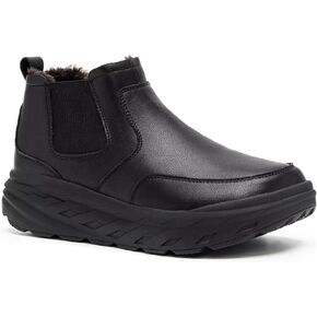 OrthoComfoot Women's Orthopedic Wide Leather Winter Ankle Boots: Comfortable Arch Support Dress Shoes for Diabetic, Casual Plantar Fasciitis Orthotic Walking Shoes for Foot and Heel Pain Relief