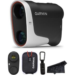 Garmin Approach Z82 Golf GPS 450 Yard Laser Range Finder with Signature Series Charger Bundle