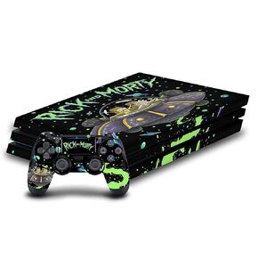 Head Case Designs Officially Licensed Rick And Morty The Space Cruiser Graphics Vinyl Sticker Gaming Skin Decal Cover Compatible With Sony PlayStation 4 PS4 Pro Console and DualShock 4 Controller