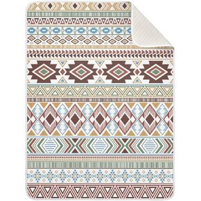 Baby Blanket for Boys Girls - Brown Aztec Navajo Kids Blankets, Unisex Soft and Comfor Children Blanket for Children Sound Sleep Boys and Girls Gifts 30 x 40 Inch