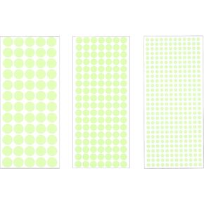 uxcell Glow in The Dark Dot Stickers, Glow Dot Wall Decals, Glowing Dot Decal Decoration for Ceiling and Wall, 522 Dots in 3 Sizes