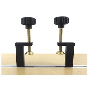 Taytools 73486 Pair 2 Each T Track Clamp Hold Down for T Track That Accepts 1/4" and 5/16" T Bolts