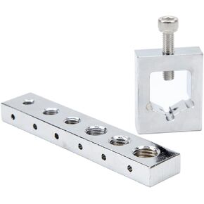 VS559 Safety Wire Lockwire Nut and Bolt Drill Jig Metric, Safety Wire Drill Set, SAE and Metric Nut Bolt Drill Jig, Safety Wire Nut and Bolt Jig Kit, Silver