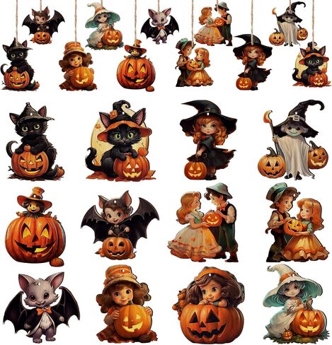 24pcs Christmas Gnome Wooden Hanging Ornaments Wood Decor for Christmas Tree Xmas Doll Santa Holiday Party Supplies in Saudi Arabia