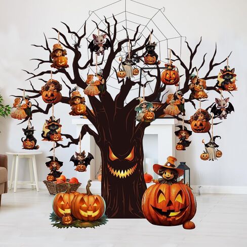 24pcs Christmas Gnome Wooden Hanging Ornaments Wood Decor for Christmas Tree Xmas Doll Santa Holiday Party Supplies in Saudi Arabia