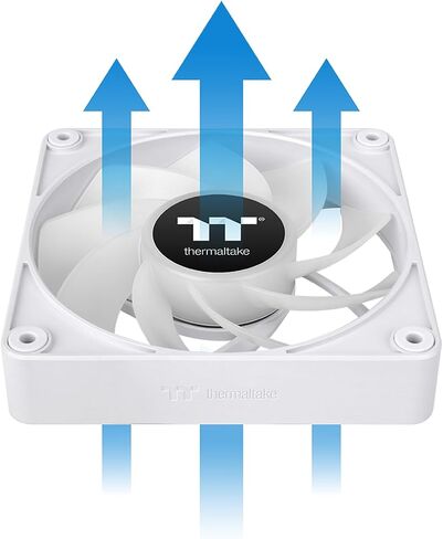Thermaltake CT120 EX ARGB Reverse PC Cooling Fan Matcha Green 3-Fan Pack, Magnetic Connection, 5V Motherboard Sync, 16.8 Million Colors 9 Addressable LEDs, 120 mm Case/Radiator Fan, CL-F198-PL12MG-A in Saudi Arabia