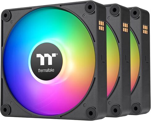 Thermaltake CT120 EX ARGB Reverse PC Cooling Fan Matcha Green 3-Fan Pack, Magnetic Connection, 5V Motherboard Sync, 16.8 Million Colors 9 Addressable LEDs, 120 mm Case/Radiator Fan, CL-F198-PL12MG-A in Saudi Arabia