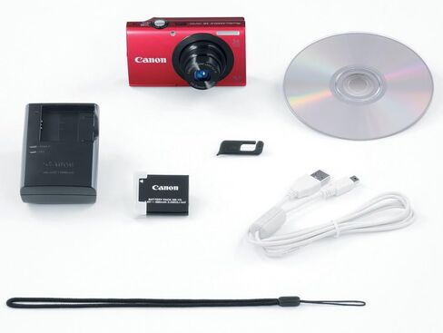 Canon PowerShot A3400 is 16.0 MP Digital Camera with 5X Optical Image Stabilized Zoom 28mm Wide-Angle Lens with 720p HD Video Recording and 3.0-Inch Touch Panel LCD (Red) (Renewed) in Saudi Arabia