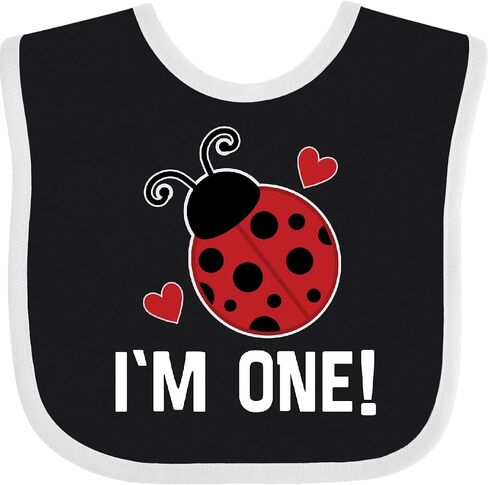inktastic First Birthday Ladybug 1 Year Old Baby Bib in Saudi Arabia