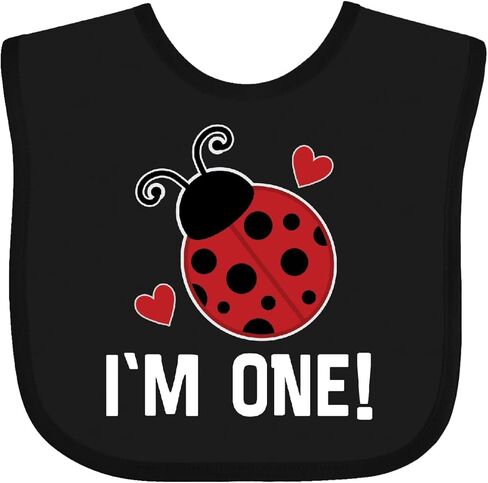 inktastic First Birthday Ladybug 1 Year Old Baby Bib in Saudi Arabia