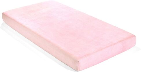 ملاءة سرير أطفال من القطن العضوي بيبي بيكسي فوكس جيو من Lush Decor، عبوتان، وردي، 28 بوصة عرض × 52 بوصة طول + 9 بوصة جيب - فراش أطفال وردي - ملاءات سرير عضوية - ديكور حضانة وودلاند - هدايا استحمام الطفل in Kuwait