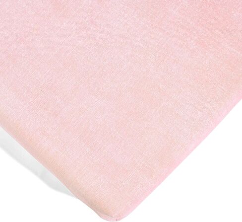 ملاءة سرير أطفال من القطن العضوي بيبي بيكسي فوكس جيو من Lush Decor، عبوتان، وردي، 28 بوصة عرض × 52 بوصة طول + 9 بوصة جيب - فراش أطفال وردي - ملاءات سرير عضوية - ديكور حضانة وودلاند - هدايا استحمام الطفل in Kuwait