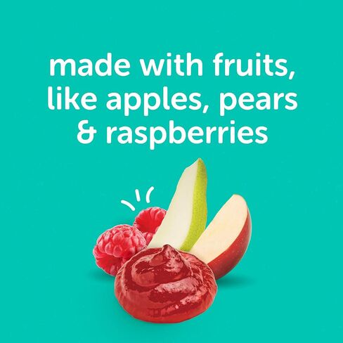 Beech-Nut Toddler Snacks Jammin' Waffles with Fruit Filling for Babies & Toddlers, Pear Raspberry, 10 Boxes (50 Individually Wrapped Packs) in Saudi Arabia