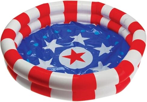 Carnival Duck Pond Game - Includes Red White and Blue Pool and 12 Plastic Floating Carnival Ducks (Pool with Yellow Ducks) in Saudi Arabia