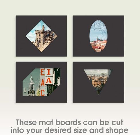 Pack of 12 11x14 Uncut Black Mat Boards, Acid Free Matte Backing Boards for Pictures, Prints, Frames, Arts in Saudi Arabia