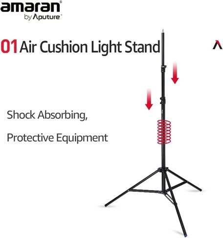 Aputure Light Stand Lightweight Thick Aluminium Design with Pneumatic Padding 2.8m in Kuwait