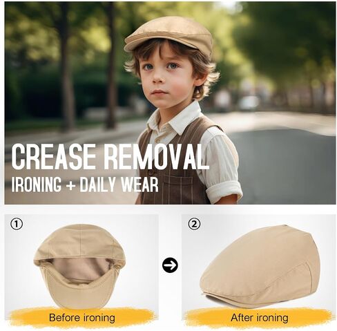 Toddler Boy Newsboy Hat Kids Cotton Golf Outfit Cap in Kuwait
