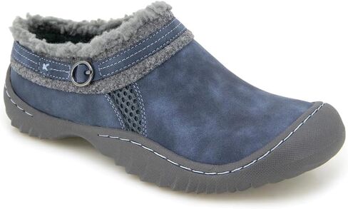 JBU Women's Ginger Low Top Comfort Casual Fashion Slip On Shoe, Denim, 9.5 in Saudi Arabia