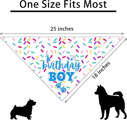 2nd Birthday Dog Birthday Bandana Funny Dog Birthday Party Accessories Pet Scarf for Dog Photo Prop Triangle Scarf for Pet 2nd Birthday Party Decoration in Kuwait