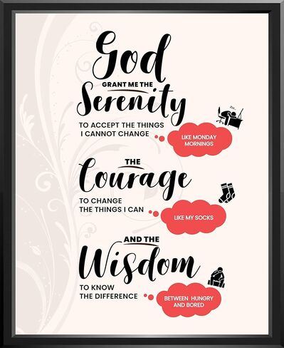 LiliWair Fun Spiritual Poster - 11x14 [Unframed] Humorous Posters for Home or Office, Inspirational, Motivational Wall Art - Perfect Poster Gifts for Any Yoga Practice Space, Meditation, Motivational, Funny Print Decor in Saudi Arabia