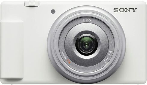 Sony ZV-1F Vlog Camera for Content Creators and Vloggers (White) Bundle with Vlogger Accessory Kit, Vlogger Shotgun Microphone, Camera Case and Accessory in Saudi Arabia