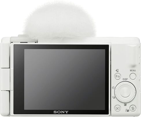 Sony ZV-1F Vlog Camera for Content Creators and Vloggers (White) Bundle with Vlogger Accessory Kit, Vlogger Shotgun Microphone, Camera Case and Accessory in Saudi Arabia