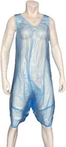 PVC AB Unisex Snap Through Crotch Romper (XX-Large, Baby Pink) in Saudi Arabia