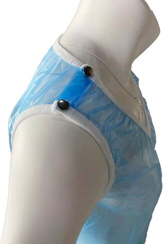 PVC AB Unisex Snap Through Crotch Romper (XX-Large, Baby Pink) in Saudi Arabia