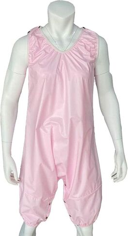 PVC AB Unisex Snap Through Crotch Romper (XX-Large, Baby Pink) in Saudi Arabia