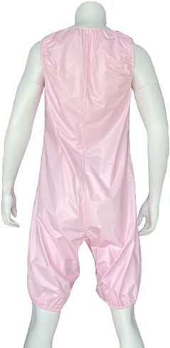 PVC AB Unisex Snap Through Crotch Romper (XX-Large, Baby Pink) in Saudi Arabia