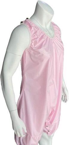 PVC AB Unisex Snap Through Crotch Romper (XX-Large, Baby Pink) in Saudi Arabia