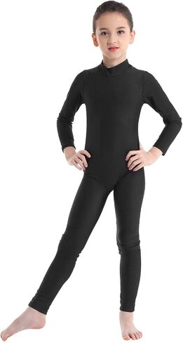 iEFiEL Girls One Piece Ballet Dance Gymnastics Leotard Teamwear Metallic Tank Unitard Toddler Kids Biketard in Saudi Arabia