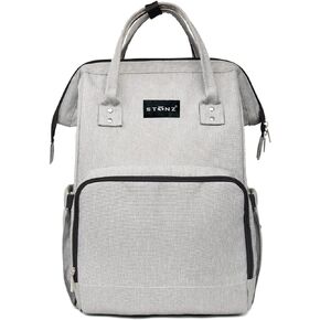 Stonz Urban Diaper Backpack - Durable Diaper Bag With Changing Pad - For Travel or Everyday - Waterproof & Stroller Straps