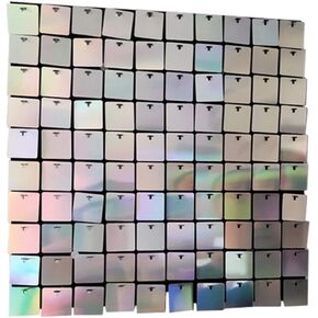 24 Sequin Panels for Sequin Wall - New Interlocking Design | Shimmer Wall, Sequin Backdrop, Events, and Advertising Signs (Iridescent)