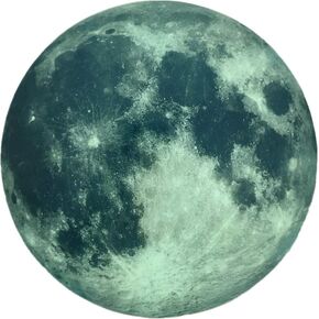Glow in The Dark Moon Wall Decals 30cm Luminous Art Sticker at Night, Removable Adhesive Wall Decal for Kids Boy and Girl Bedroom