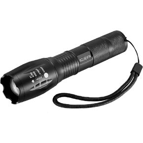 Handheld Powerful Flashlight, Military LED Pocket Flashlight, 5 Modes Zoomable, Aluminum Alloy,Waterproof, Security Flashlight for Power Outages,18650 Lightweight Flashlight for Home and Outdoor