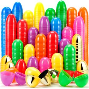 304 Pcs Bright Colors Plastic Easter Eggs Bulk, 2.3 ", Fillable Empty Easter Eggs for Fillling Candy, Treats, Easter Hunt Basket Suffers Fillers, Easter Theme Party Favors