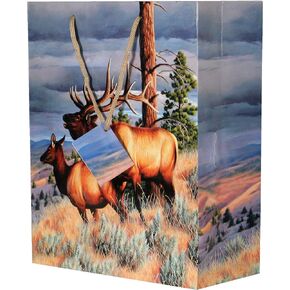 Rivers Edge Products Gift Bag, Birthday Bag With Handles and Matching Card, Outdoor-Themed Present, Party Favor, Treat, Loot, or Goodie Bag