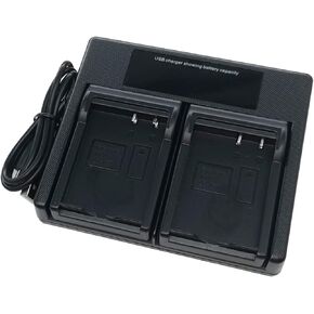 USB Dual Battery Charger for Kodak LB-070 LB070 PIXPRO S-1 S1 AZ651 AZ652 AZ901 Camera