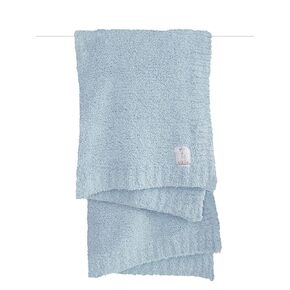 Little Giraffe Plush Chenille Knit Baby Blanket 29" x 35", Blue