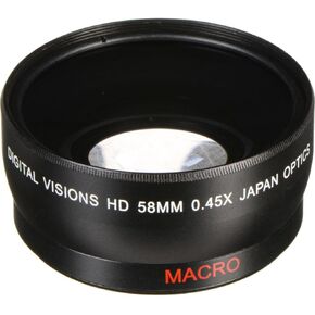 Bower VL4558 58MM 0.45X High Definition Digital Video Wide Angle Conversion Lens