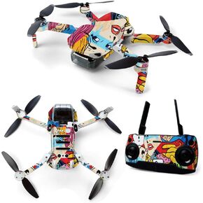 MightySkins Skin for DJI Mavic Mini Portable Drone Quadcopter - Dominican Flag | Protective, Durable, and Unique Vinyl Decal wrap cover | Easy To Apply, Remove, and Change Styles | Made in the USA (DJMAVMIN-Dominican Flag)