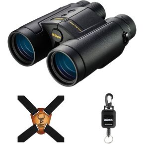 Nikon 10x42 LaserForce Rangefinder Binocular Bundle with Nikon Retractable Rangefinder Tether & Binocular Harness