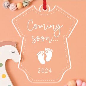 Baby Coming Ornament, First for New Mom, Mom to Be Gift, Best Gifts for Expecting Mom, Birthday Gifts for Pregnant Women, Mama to Be Gifts, Soon to Be Mom Gifts for Pregnant Wife