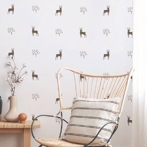 funlife 60 PCS Sloth Wall Decals Peel and Stick, PVC Woodland Animals Wall Stickers, Nursery Wall Décor Stickers for Kids Room Playroom Classroom Girls Bedroom
