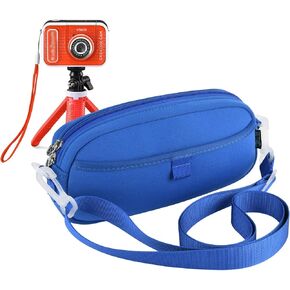 Beautyflier Kids Camera Case for VTech KidiZoom Creator Cam Hold Complete Camera&Tripod, Camera Shoulder Bag for Kids with Adjustable Detachable Strap (Camera Not Included)