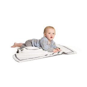 مجموعة منقوشة للأطفال من Barefoot Dreams CozyChic Ultra Lite، 4 قطع، رمادي داكن، 3-6 أشهر