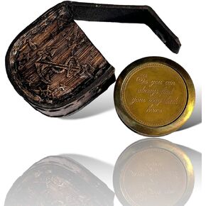 So You Can Always Find Your Way Back Home", Camping Compass Engraved with Gift Compass for Birthday, Anniversary, Graduation Day, Valentine’s Day, Baptism Gifts, Inspirational Gift C-3274